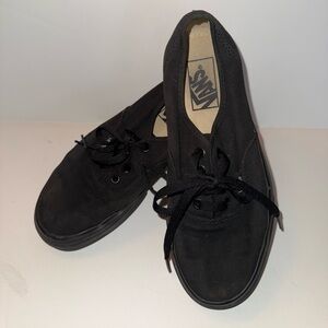 Vans All-Black Canvas Shoes